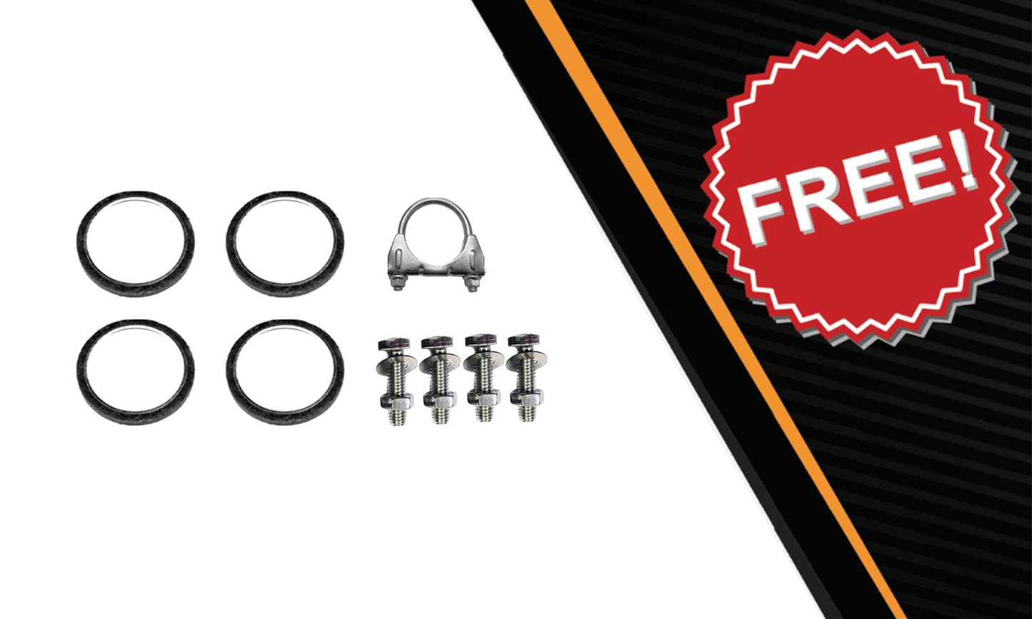 2002-2006 Toyota Camry 3.0L SE LE XLE Pair of Exhaust Manifold Rear Catalytic Resonator Pipe | EPA Approved