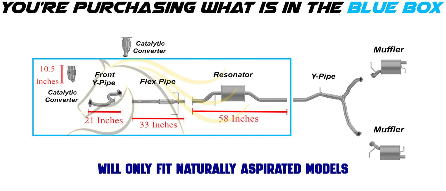 2008-2012 Mazda CX-9 3.7L EPA Approved Driver Side Catalytic Front Y-Pipe & Flex Pipe Resonator Kit