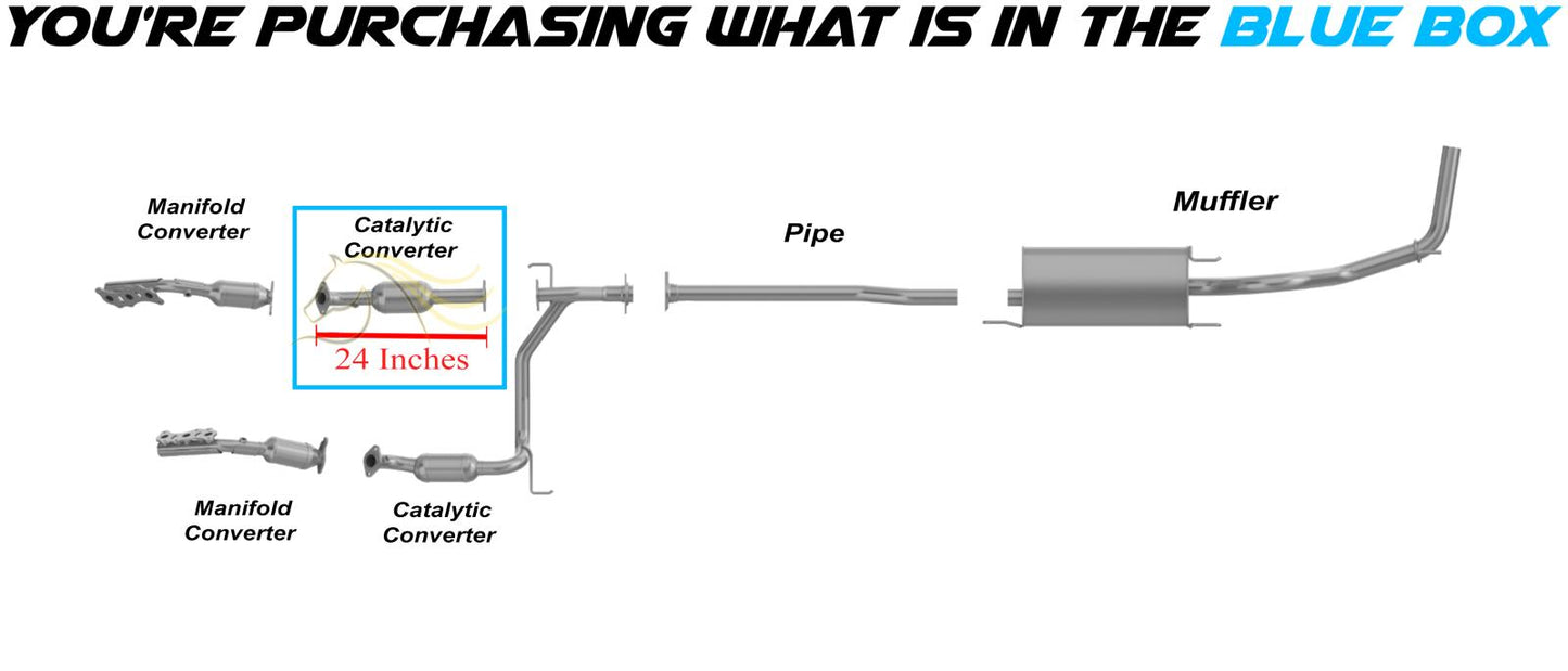 2005-2011 Toyota Tacoma 4.0L Rear Passenger Side Catalytic Converter | EPA Approved