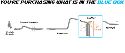 2011-2015 Chevrolet Cruze 1.4L & 1.8L Stainless Steel Exhaust Muffler