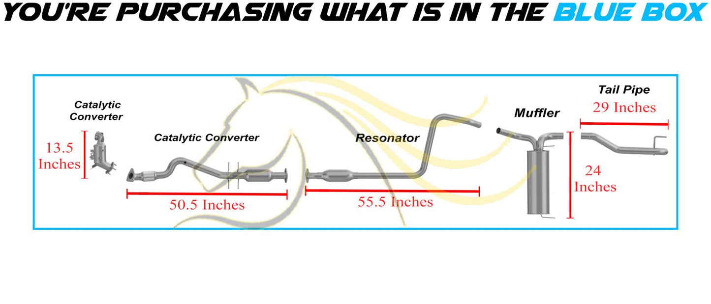 2011-2015 Chevrolet Cruze 1.4L Complete Exhaust System | EPA Approved