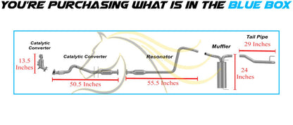 2011-2015 Chevrolet Cruze 1.4L Complete Exhaust System | EPA Approved