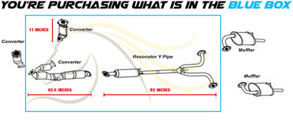 2007-2009 Nissan Altima 3.5L SEDAN Passenger-side & Rear Catalytic Converter Resonator Y Pipe | EPA