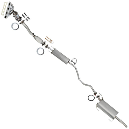 2013-2019 Nissan Sentra 1.8L EPA Approved Complete Exhaust System Kit Direct Fit