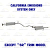 2013-2019 Nissan Sentra 1.8L EPA Approved Complete Exhaust System Kit Direct Fit
