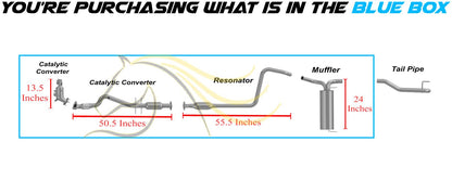 2011–2015 Cruze & 2016 Cruze Limited 1.4L Catalytic w/ Resonator Muffler Kit | EPA Approved