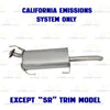 2013-2019 Nissan Sentra 1.8L EPA Approved Rear Catalytic, Resonator & Muffler Exhaust Kit