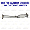 2013-2019 Nissan Sentra 1.8L EPA-Approved Rear Catalytic Resonator & Muffler Exhaust Kit