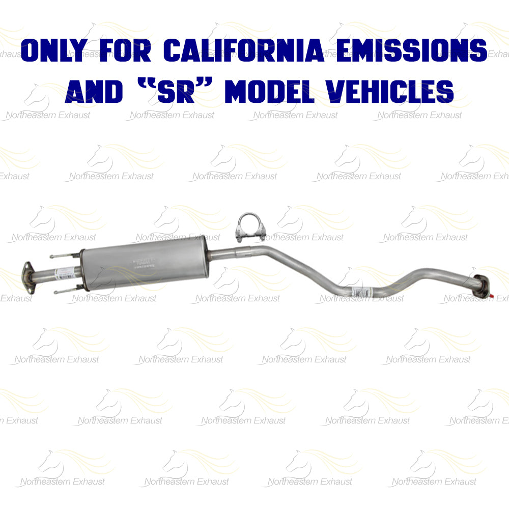 2013-2019 Nissan Sentra 1.8L EPA-Approved Rear Catalytic Resonator & Muffler Exhaust Kit