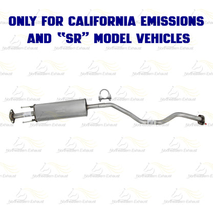 2013-2019 Nissan Sentra 1.8L EPA-Approved Rear Catalytic Resonator & Muffler Exhaust Kit