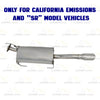 2013-2019 Nissan Sentra 1.8L EPA-Approved Rear Catalytic Resonator & Muffler Exhaust Kit