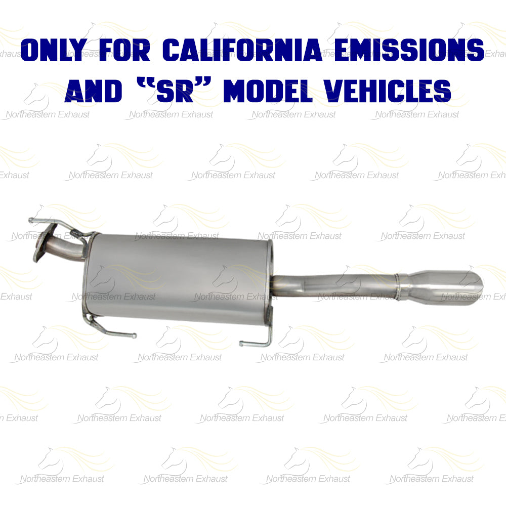 2013-2019 Nissan Sentra 1.8L EPA-Approved Rear Catalytic Resonator & Muffler Exhaust Kit