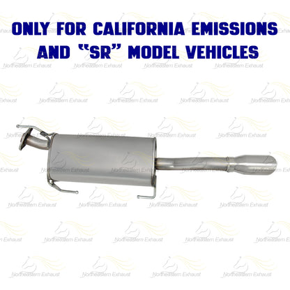 2013-2019 Nissan Sentra 1.8L EPA-Approved Rear Catalytic Resonator & Muffler Exhaust Kit