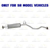 2013-2019 Nissan Sentra 1.8L Stainless Steel Resonator and Muffler Exhaust Kit