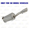 2013-2019 Nissan Sentra 1.8L Stainless Steel Resonator and Muffler Exhaust Kit