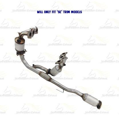 2004-2006 Toyota Camry 3.3L SE Passenger & Driver-side Exhaust EPA Manifold Rear Catalytic