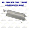 2011-2018 RAM 1500 5.7L Stainless Steel Pair of Tail Pipe Muffler Kit
