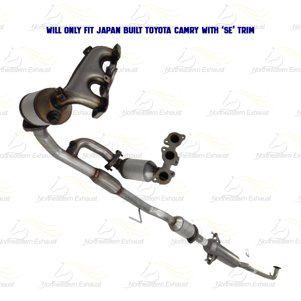 2004-2006 Toyota Camry 3.3L SE Passenger & Driver-side Exhaust EPA Manifold Rear Catalytic Resonator