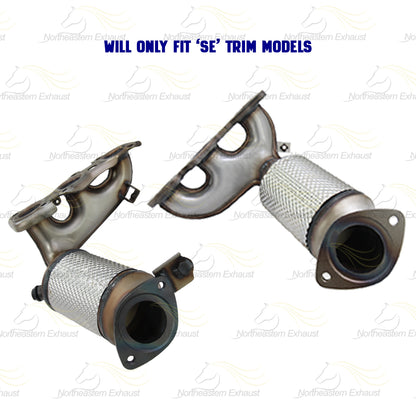 2004-2006 Toyota Camry 3.3L SE Passenger & Driver-side Exhaust EPA Manifold Rear Catalytic Resonator