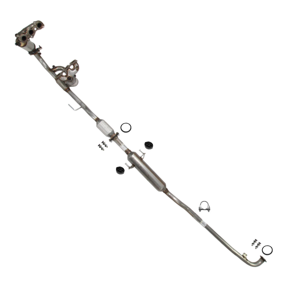 2004-2008 Toyota Solara 3.3L Passenger & Driver-side Exhaust EPA Manifold Rear Catalytic Resonator Pipe