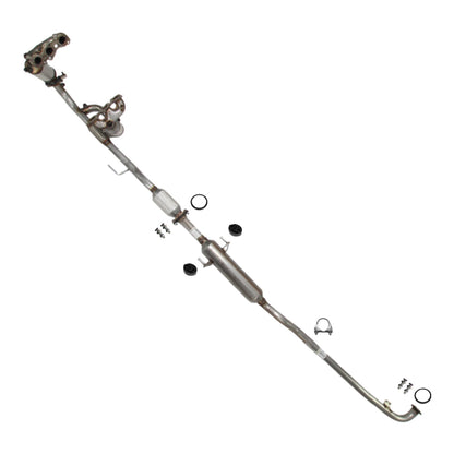 2004-2008 Toyota Solara 3.3L Passenger & Driver-side Exhaust EPA Manifold Rear Catalytic Resonator Pipe