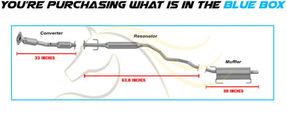2007-2012 Nissan Versa 1.8L Complete Exhaust System with EPA Catalytic Converter | For Hatchback