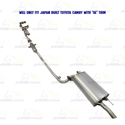 2004-2006 Toyota Camry 3.3L SE Complete Exhaust System with EPA Catalytic Converters | Japan Built models