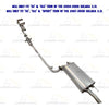 2004-2008 Toyota Solara 3.3L Complete Exhaust System with EPA Catalytic Converters | SE SLE Sport