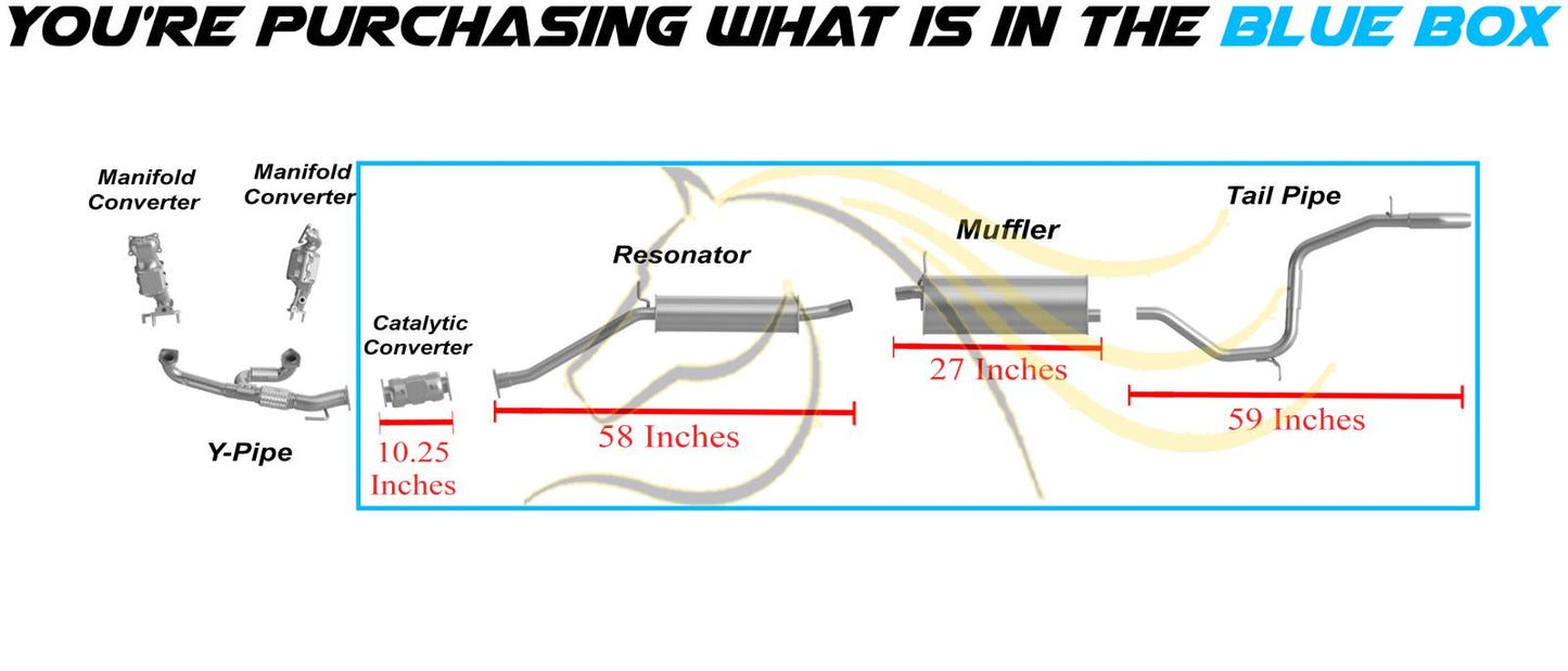 2011-2014 Honda Odyssey 3.5L Rear Catalytic Resonator Muffler Tail Pipe Exhaust Kit | EPA Approved