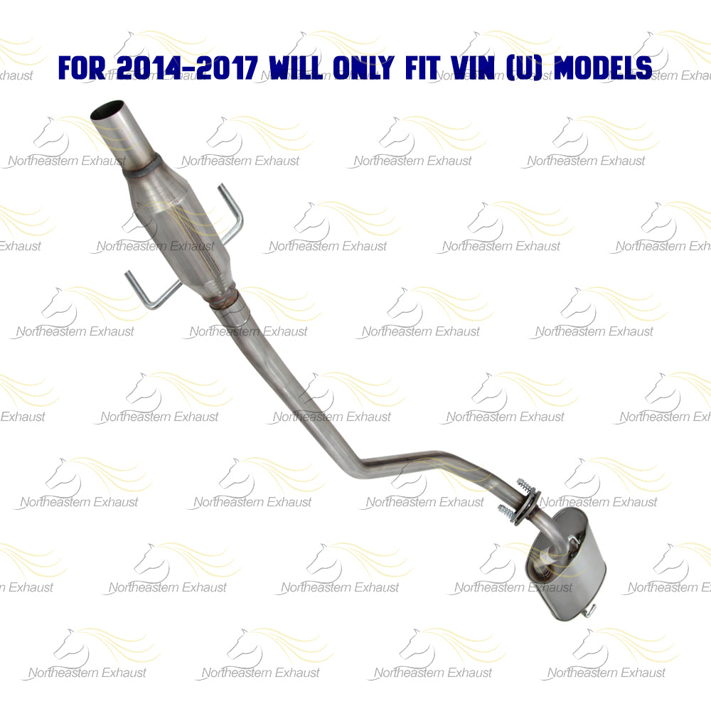 2014-2019 Toyota Corolla 1.8L Stainless Steel Resonator Muffler Exhaust Kit