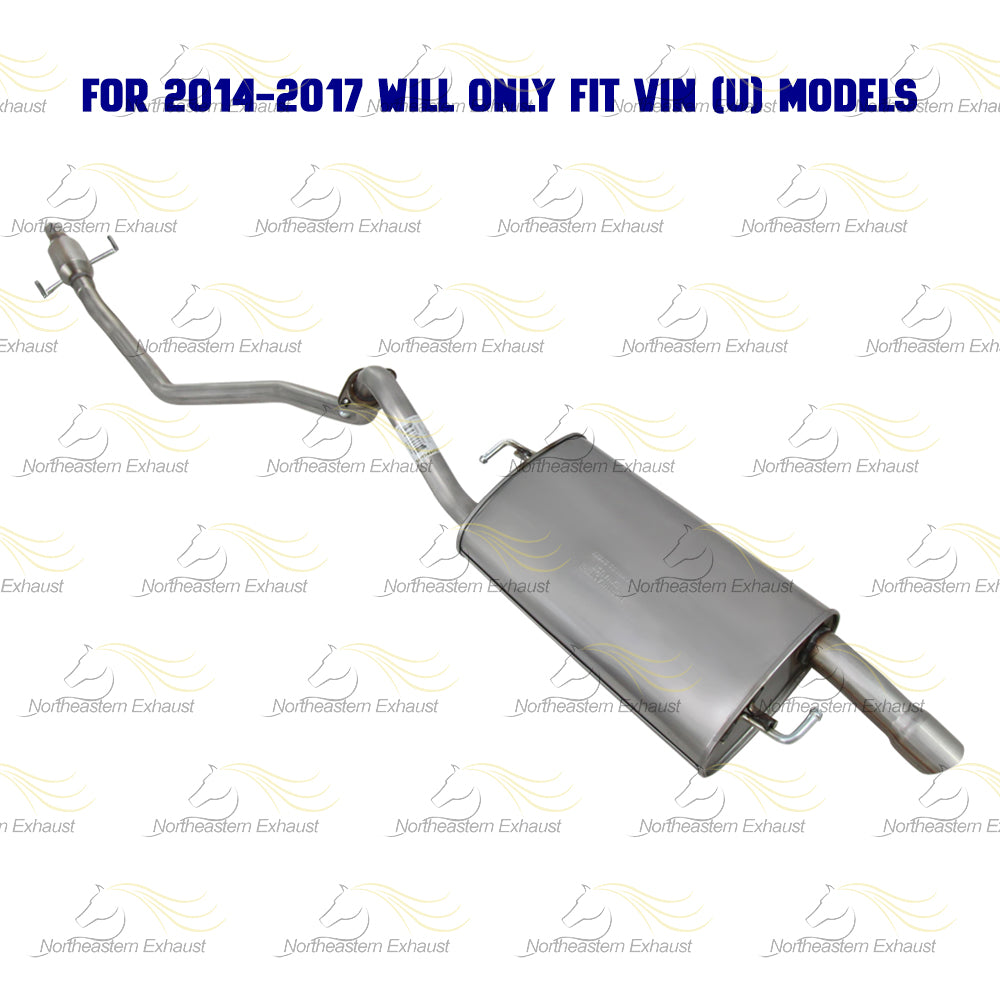2014-2019 Toyota Corolla 1.8L Stainless Steel Resonator Muffler Exhaust Kit