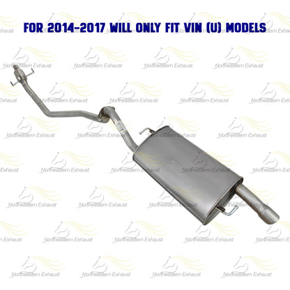 2014-2019 Toyota Corolla 1.8L Stainless Steel Resonator Muffler Exhaust Kit