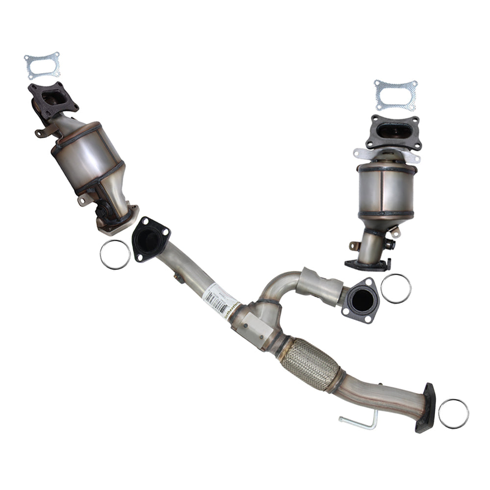 2014 Honda Odyssey 3.5L Pair of Manifold Front Y-Pipe Exhaust Kit | EPA Approved