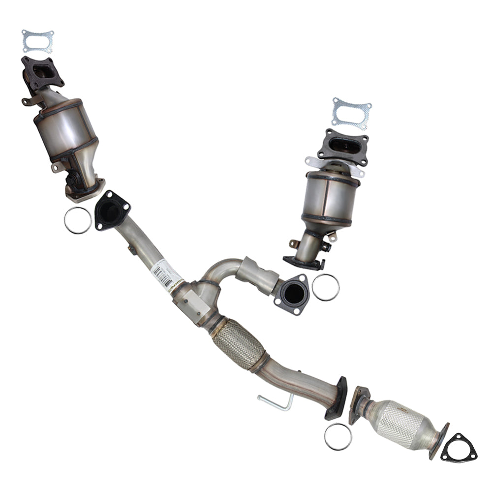 2014 Honda Odyssey 3.5L EPA Approved Pair of Manifold Y-Pipe Rear Catalytic Exhaust Kit
