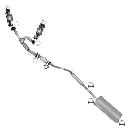 2014 Honda Odyssey 3.5L Pair of Manifold Catalytic w/ Resonator Pipe Muffler Kit | EPA Approved