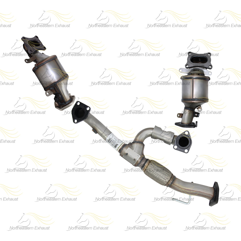 2014 Honda Odyssey 3.5L Pair of Manifold Catalytic w/ Resonator Pipe Muffler Kit | EPA Approved