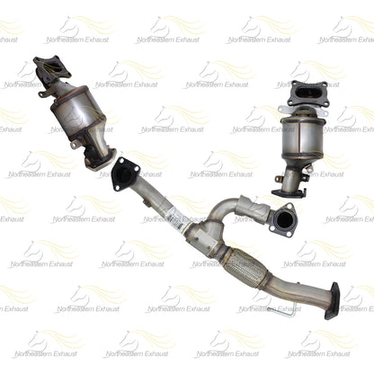 2014 Honda Odyssey 3.5L Pair of Manifold Catalytic w/ Resonator Pipe Muffler Kit | EPA Approved