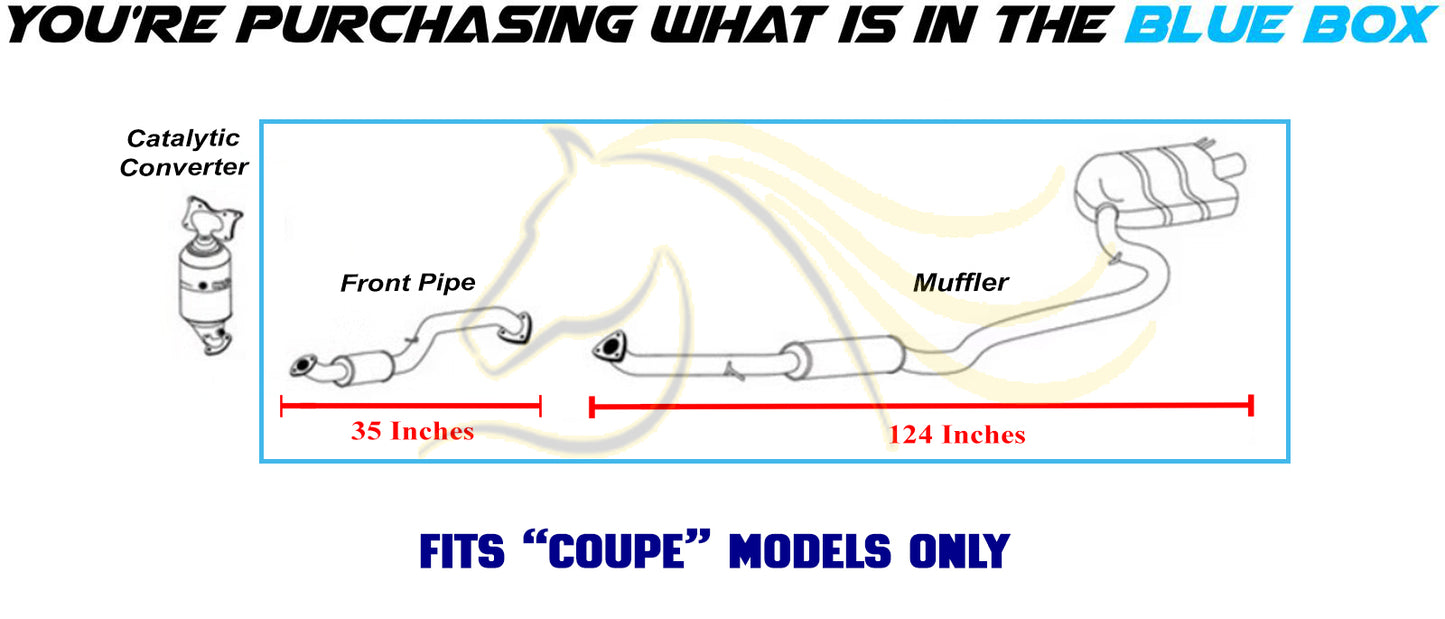 2016-2017 & 2020 Honda Civic 2.0L Stainless Steel Front Pipe Muffler Assembly Kit | For Coupe models only