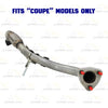 2016-2017 & 2020 Honda Civic 2.0L Stainless Steel Front Pipe Muffler Assembly Kit | For Coupe models only