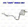 2016-2017 & 2020 Honda Civic 2.0L Stainless Steel Front Pipe Muffler Assembly Kit | For Coupe models only