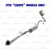 2016-2017 & 2020 Honda Civic 2.0L Stainless Steel Front Pipe Muffler Assembly Kit | For Coupe models only
