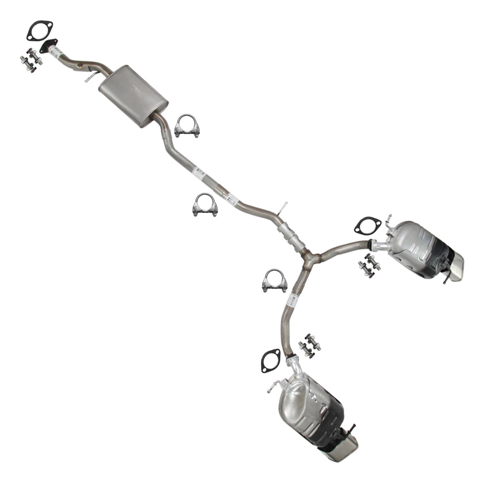 2007 Mazda CX-9 3.5L | 2008–2012 Mazda CX-9 3.7L Resonator Y-Pipe Pair of Muffler Exhaust Kit