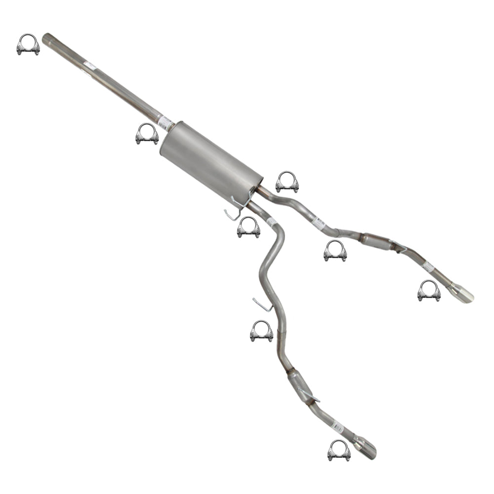 2009-2010 Dodge RAM 1500 5.7L Stainless Steel Cat Back Exhaust Kit w/ Tips