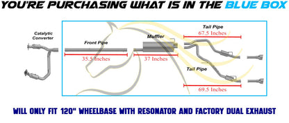2009-2010 Dodge RAM 1500 5.7L Stainless Steel Cat Back Exhaust Kit w/ Tips