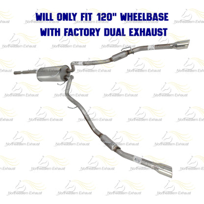 2009-2010 Dodge RAM 1500 5.7L Stainless Steel Cat Back Exhaust Kit w/ Tips