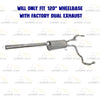 2009-2010 Dodge RAM 1500 5.7L Stainless Steel Cat Back Exhaust Kit w/ Tips