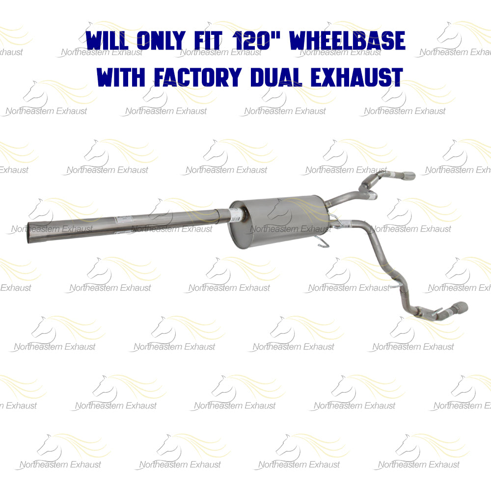 2009-2010 Dodge RAM 1500 5.7L Stainless Steel Cat Back Exhaust Kit w/ Tips