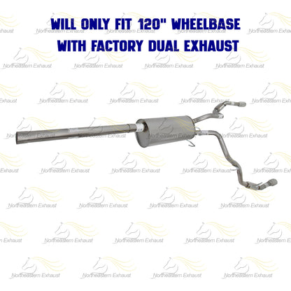 2009-2010 Dodge RAM 1500 5.7L Stainless Steel Cat Back Exhaust Kit w/ Tips