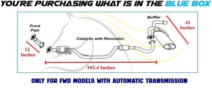 2016-2019 Mitsubishi Outlander Sport 2.0L EPA Approved Catalytic w/ Front Pipe & Muffler Exhaust Kit