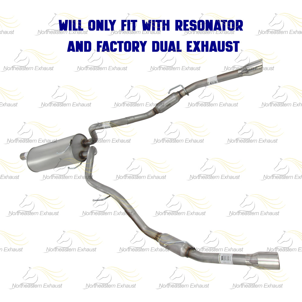 2011-2018 RAM 1500 5.7L Stainless Steel Muffler Tail Pipe w/ Tips Exhaust Kit